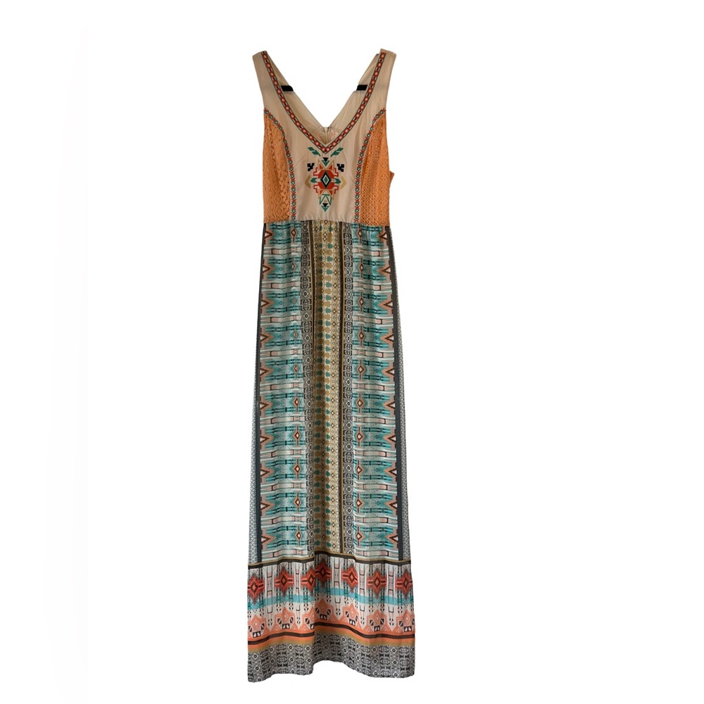COPY - Flying Tomato Maxi Dress Embroidered